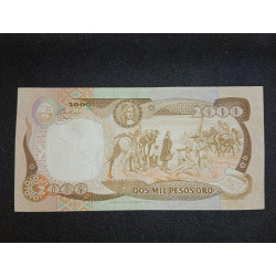 2000 pesos oro - 1983