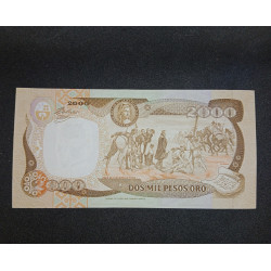 2000 pesos oro - 1985