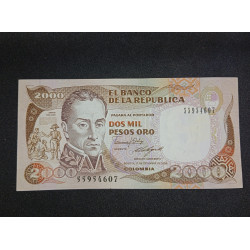 2000 Pesos Oro -1986