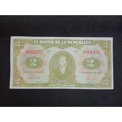 2 pesos oro - 1955 - 7D
